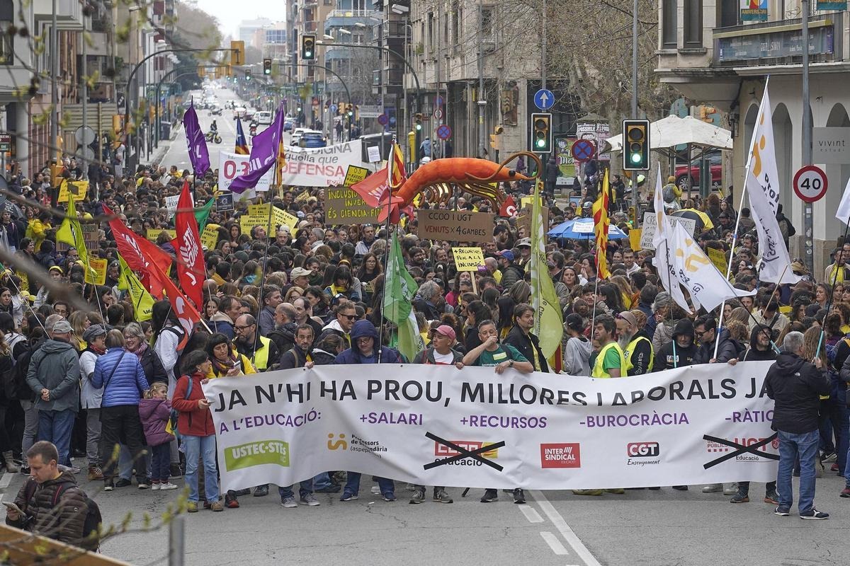 Manifestación de profesores